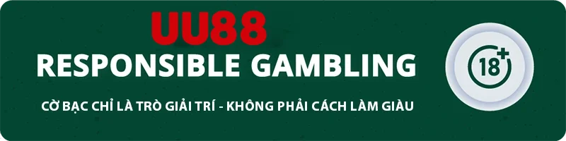 UU88 responsible gambling banner